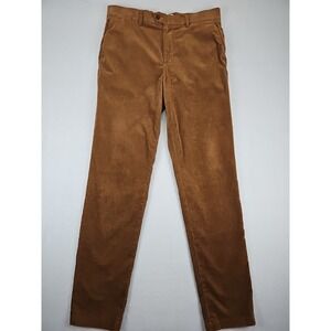 Banana Republic Traveler Corduroy Slim Fit Pants Men's‎ Size 35x33 Brown Stretch